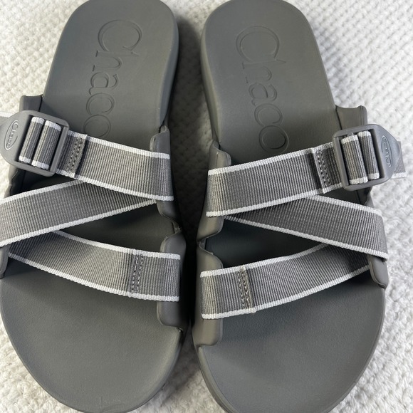 Chaco Chillos Slide Grey Mens Sandals Adjustable Straps Size 11 JCH107595 main image 6